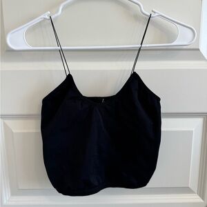 Intimately Free People Black Cropped Tank Top